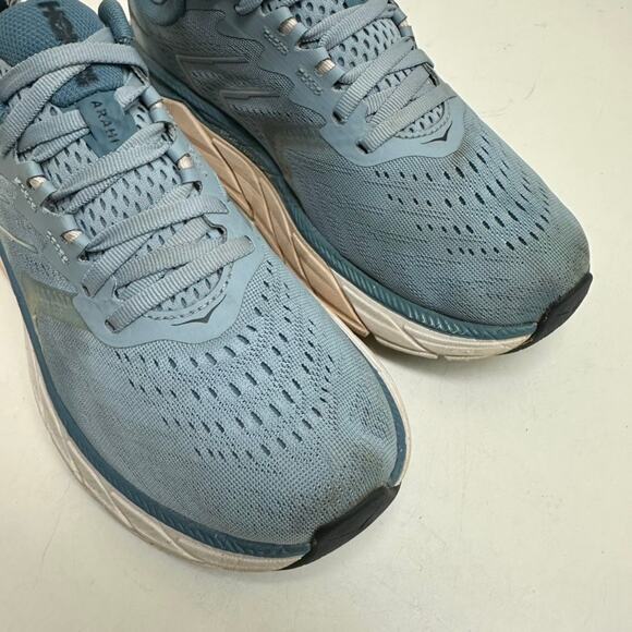 Hoka Arahi 5 Support Shoe Running Sneaker Women's Size 7.5 Light Blue - Picture 9 of 12